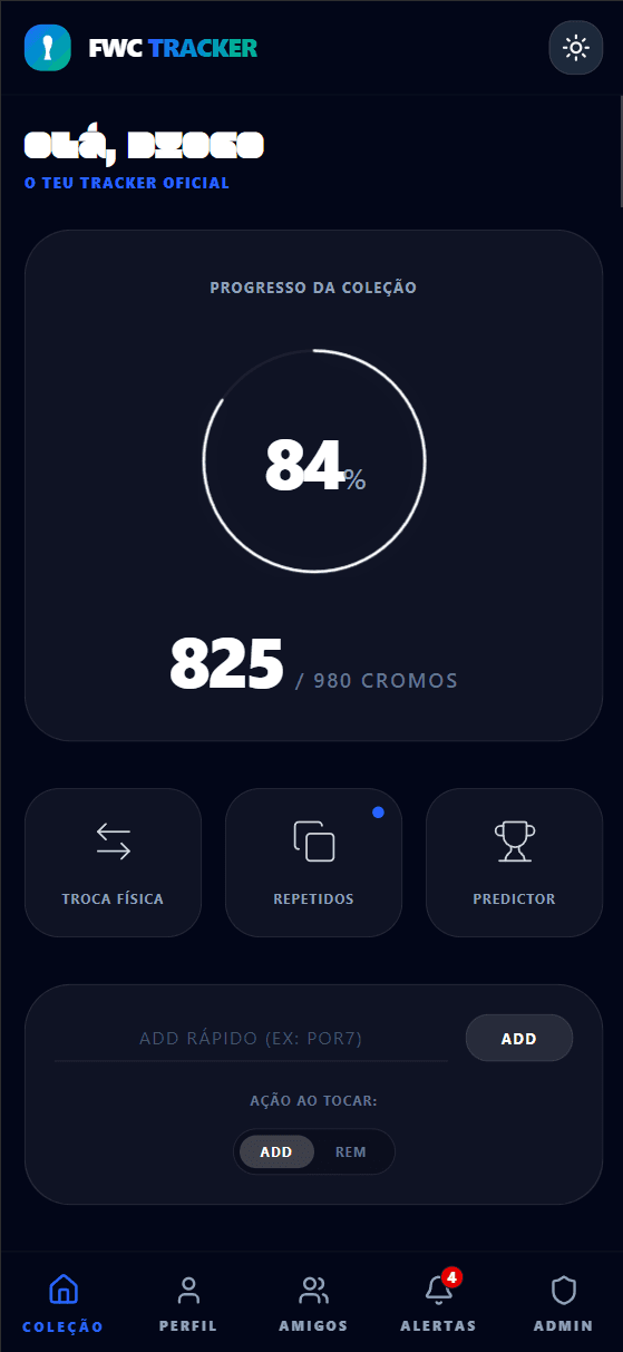World Cup Tracker app