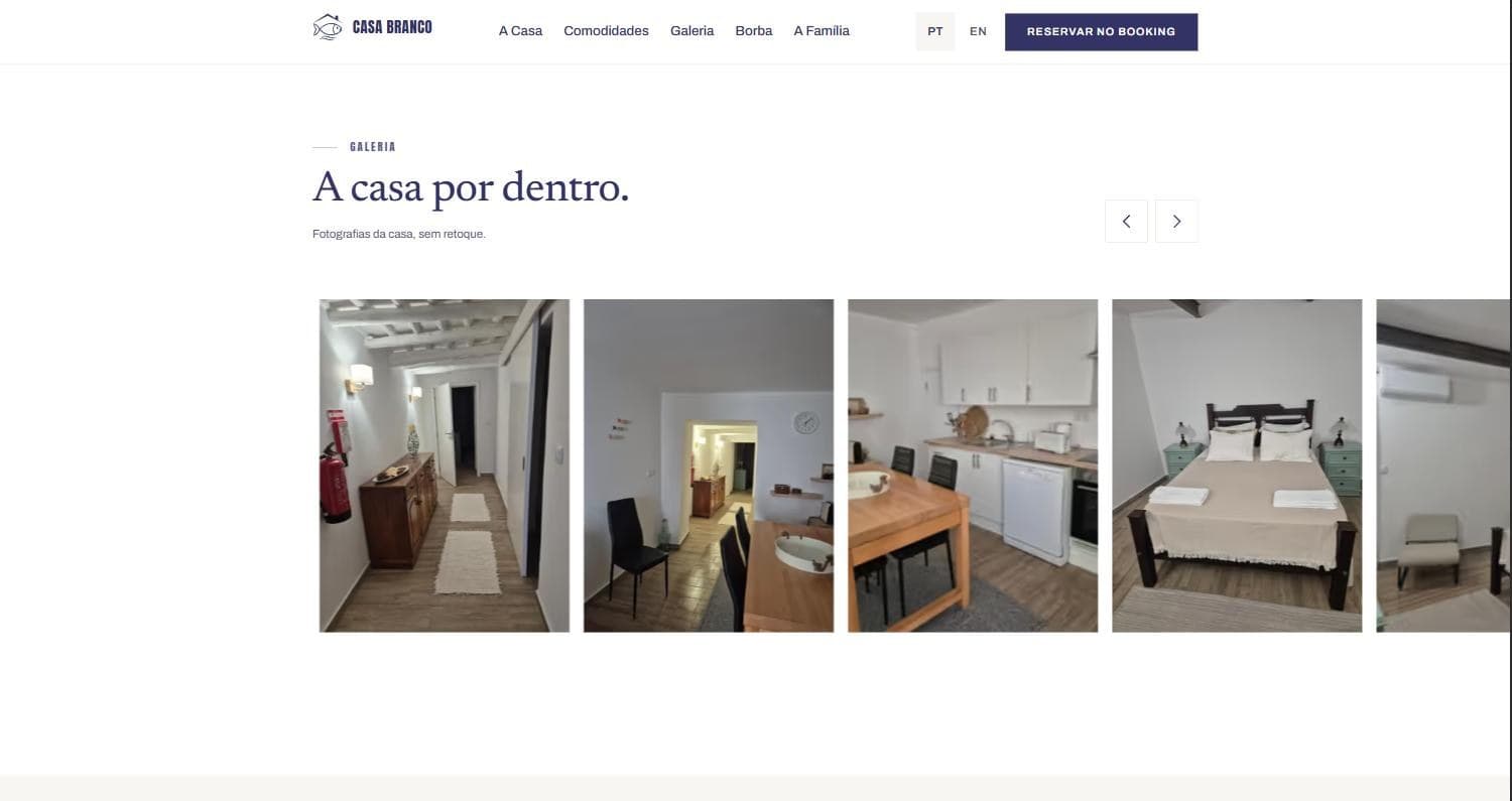 Galeria de fotografias da Casa Branco